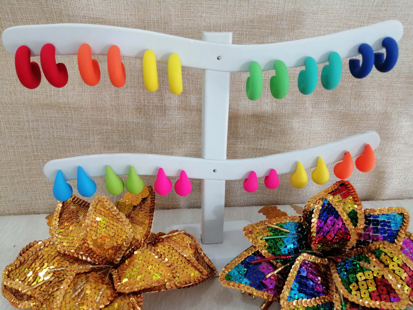 Aretes de Carnaval Acrílicos