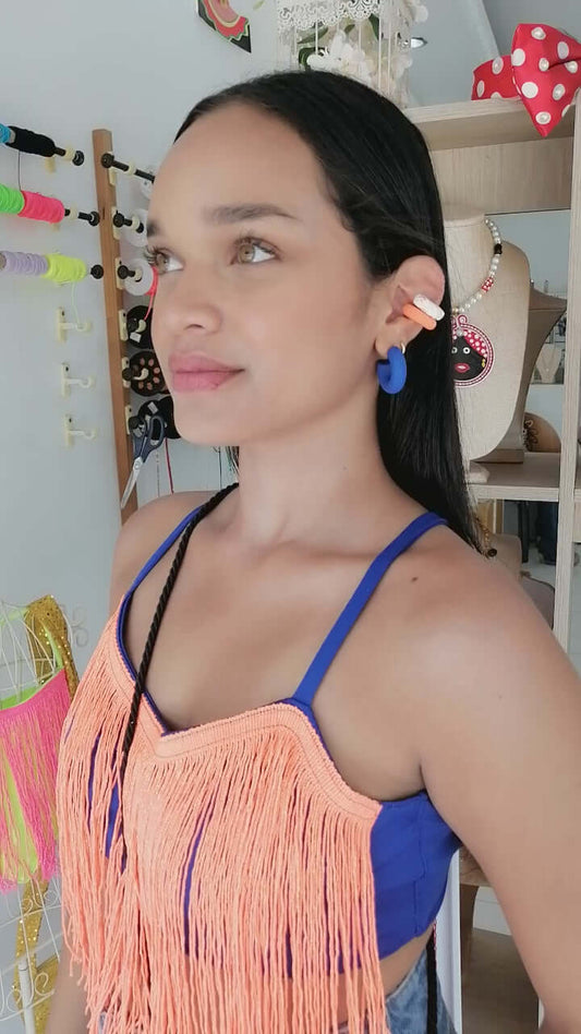 Aretes de Carnaval Acrílicos