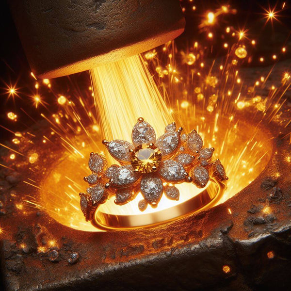La bisutería y la joyería. Belleza expresión y evolución en la creación de anillos brillantes.