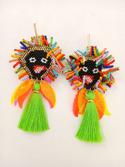 Aretes Artesanales de Carnaval - Temático