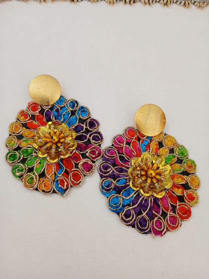Aretes Artesanales de Carnaval - Fantasia