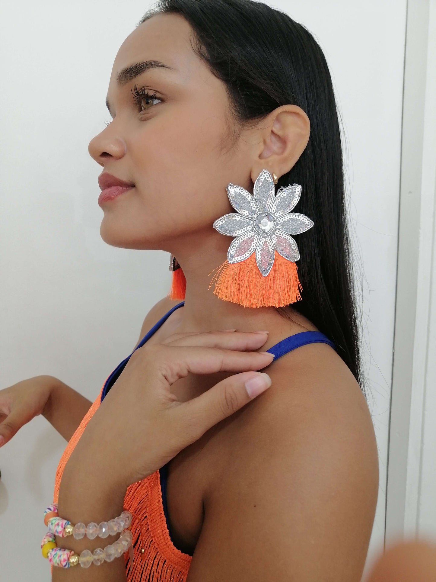 Aretes Artesanales de Carnaval - Fantasia