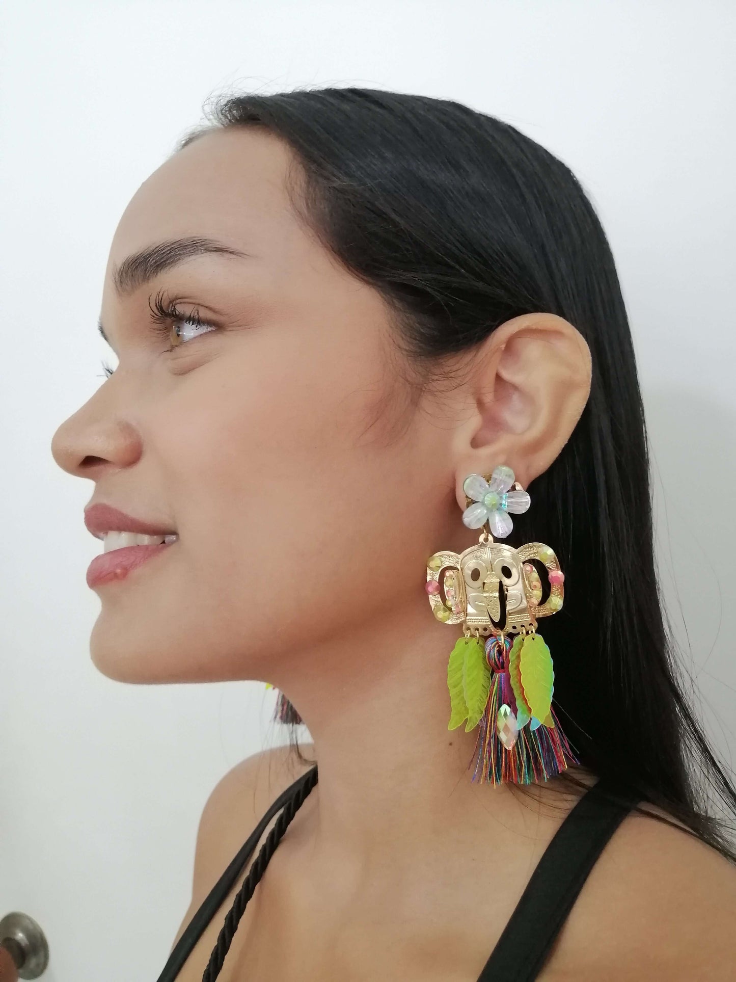Aretes Artesanales de Carnaval - Temático