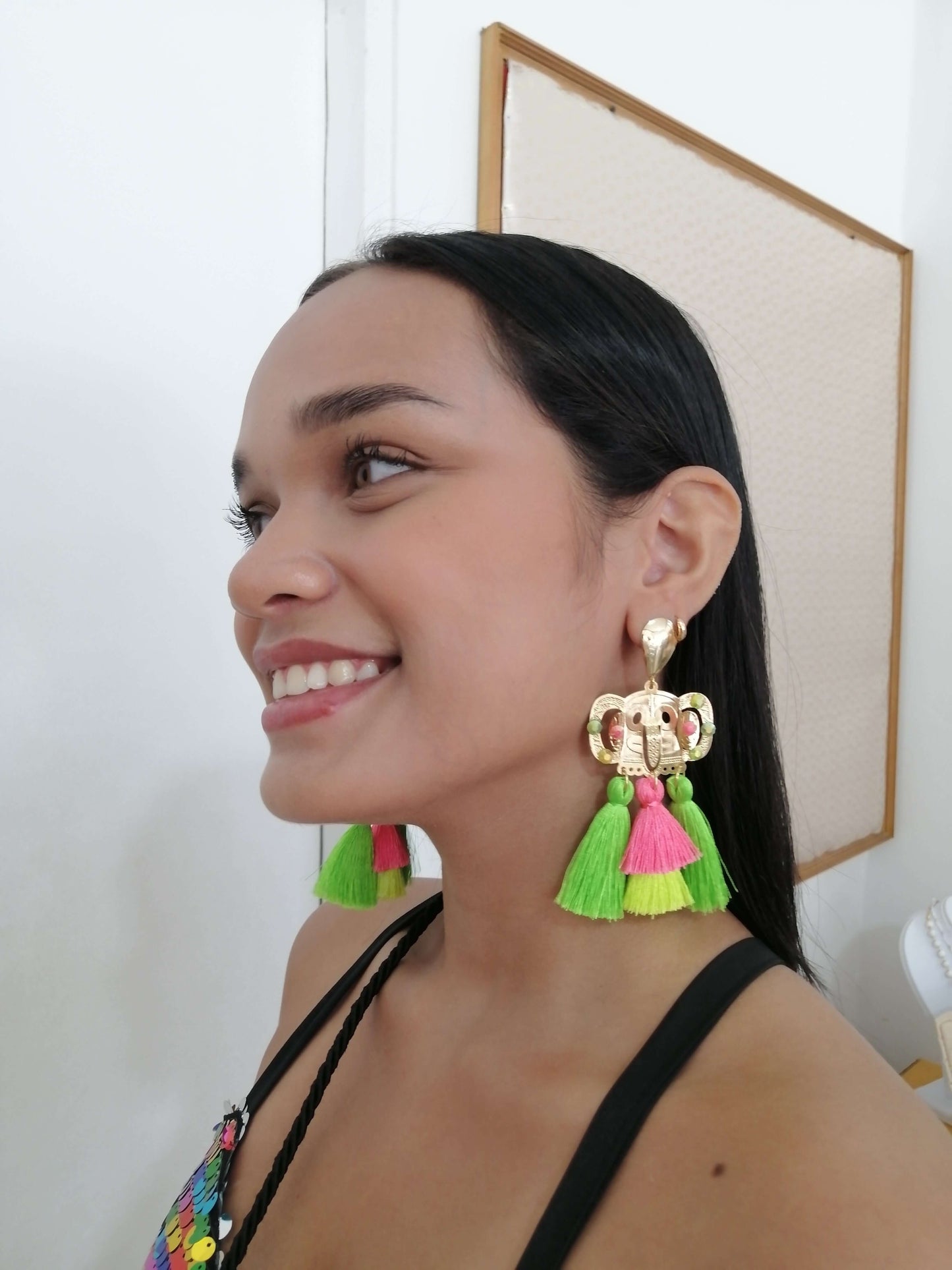 Aretes Artesanales de Carnaval - Temático