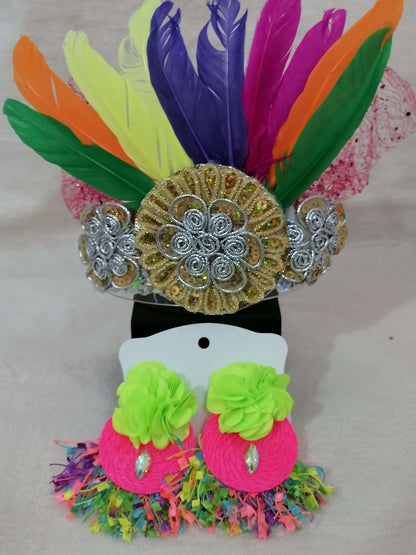 Aretes Artesanales de Carnaval - Fantasia