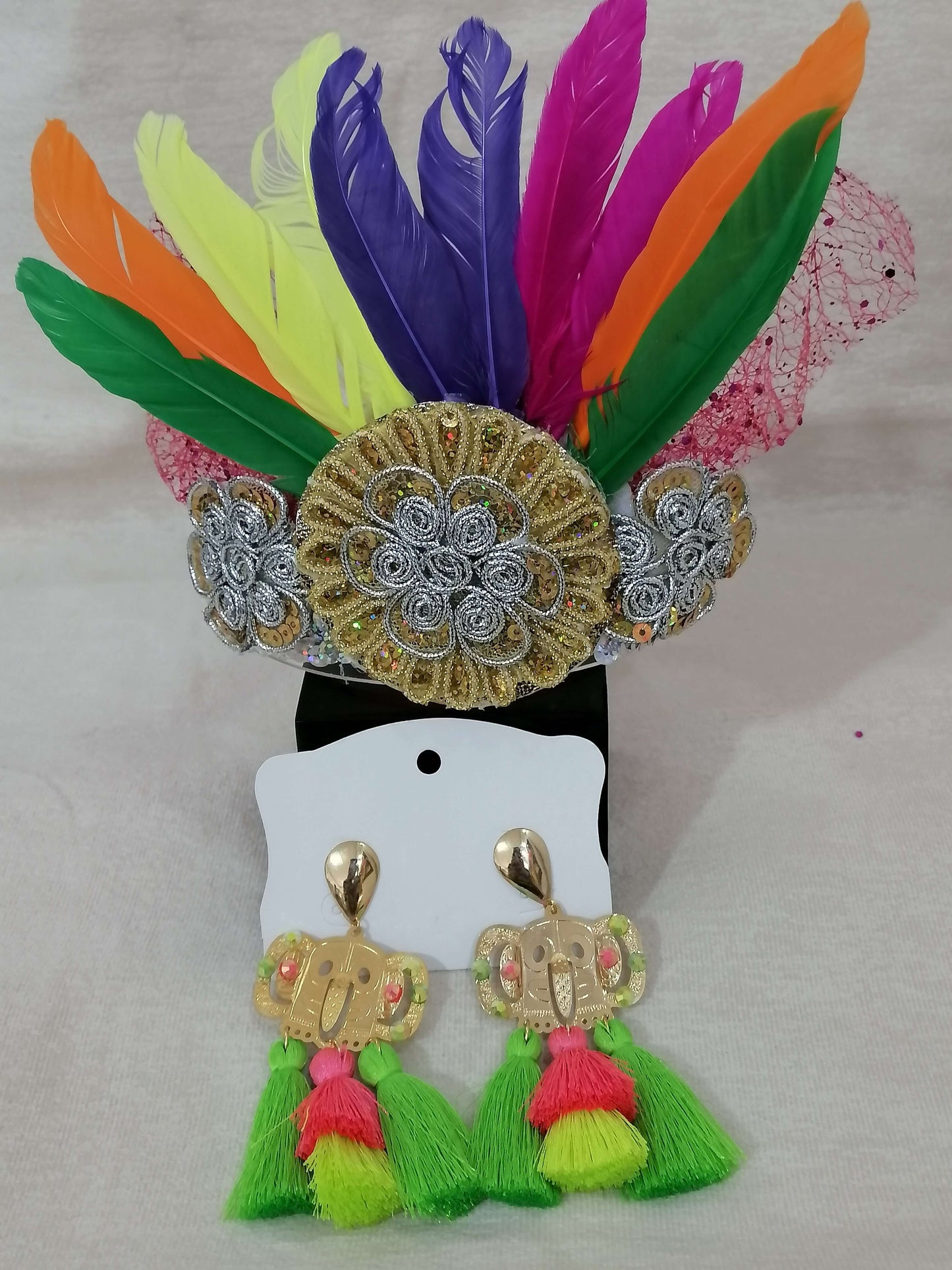 Aretes Artesanales de Carnaval - Temático