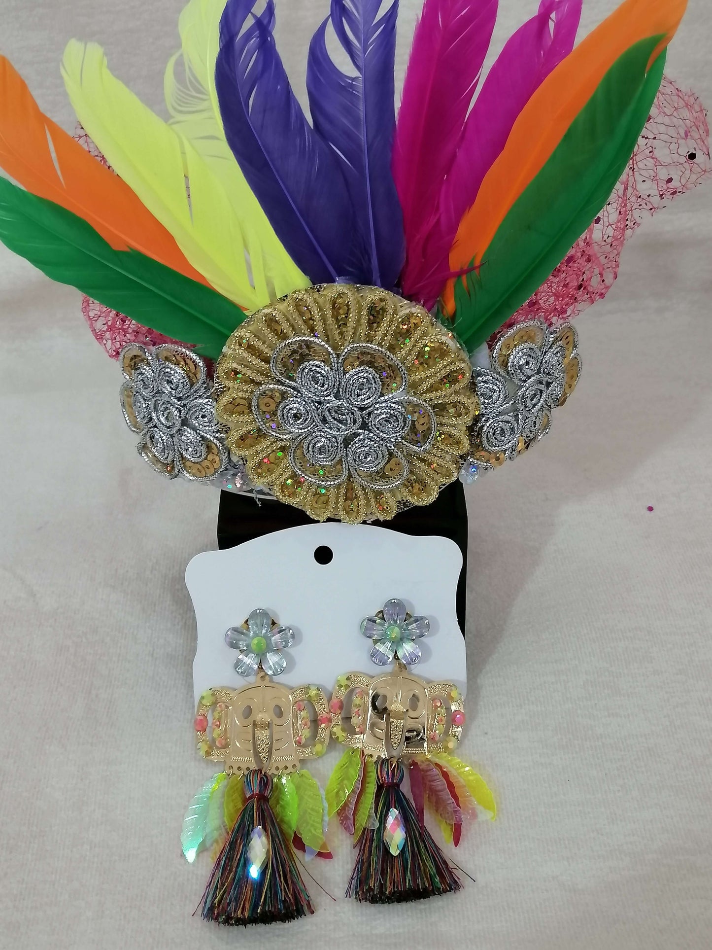 Aretes Artesanales de Carnaval - Temático