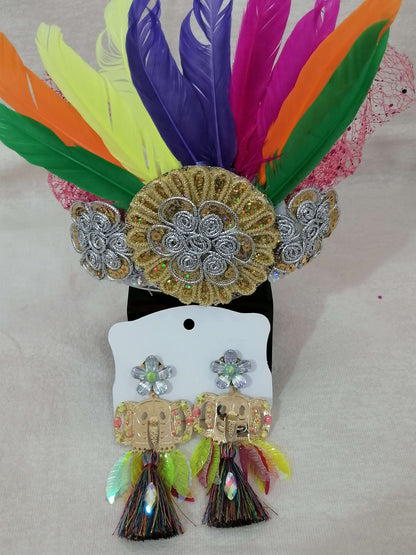 Aretes Artesanales de Carnaval - Temático