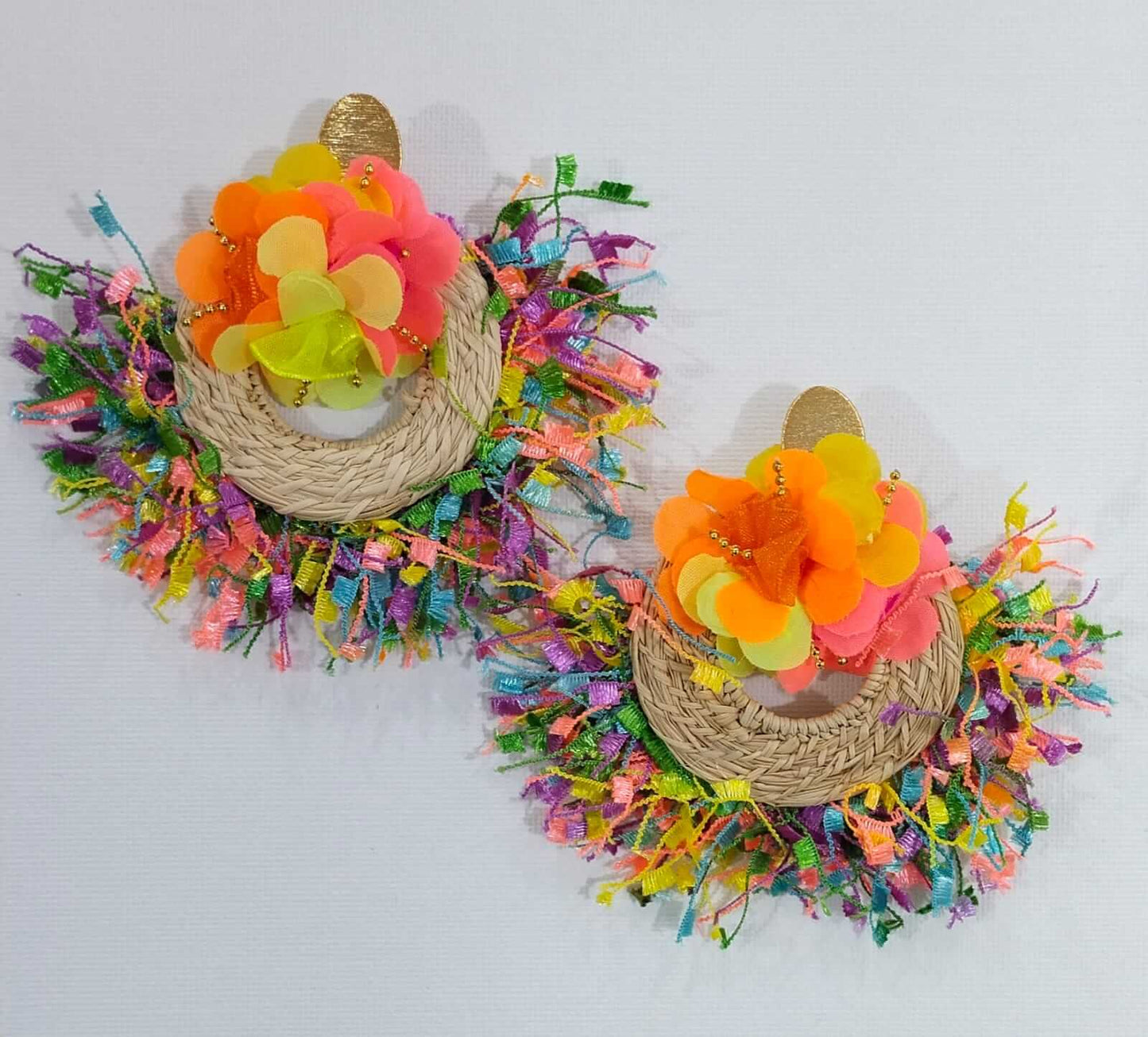 Aretes Artesanales de Carnaval - Fantasia