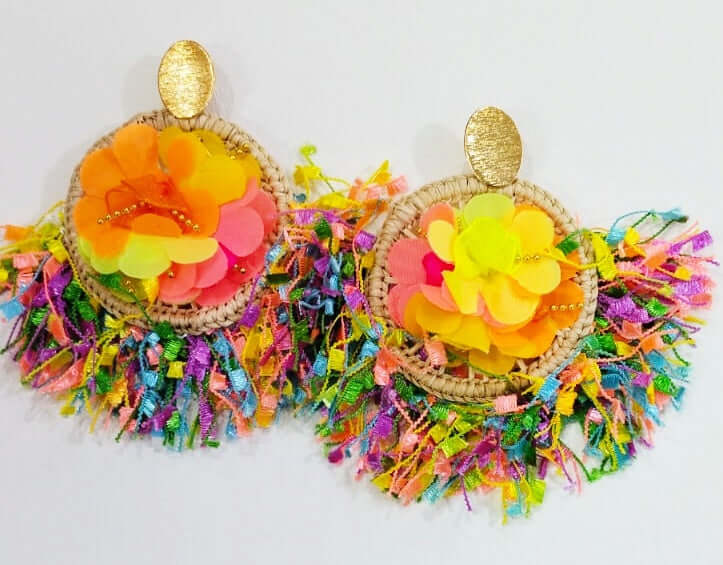Aretes Artesanales de Carnaval - Fantasia