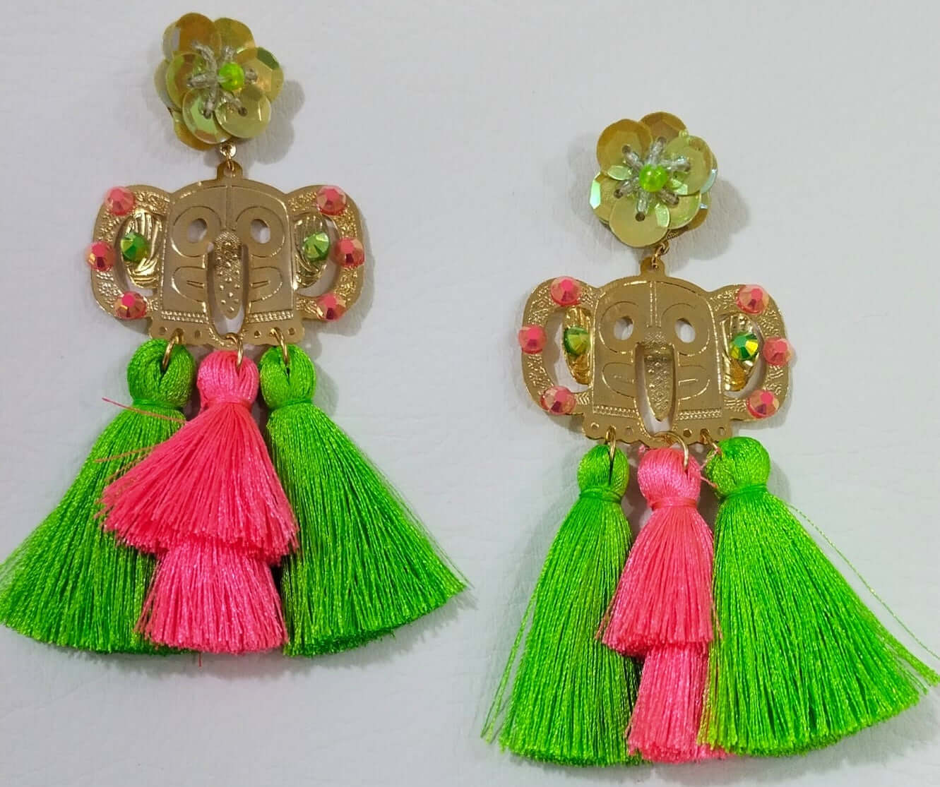 Aretes Artesanales de Carnaval - Temático