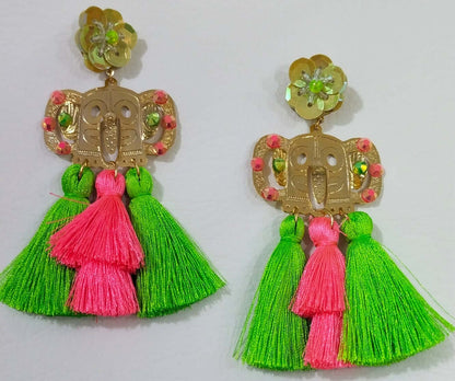 Aretes Artesanales de Carnaval - Temático
