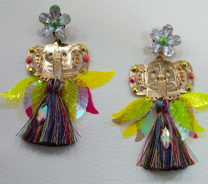 Aretes Artesanales de Carnaval - Temático