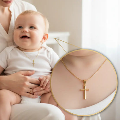 cadena para bebé cruz bautizo