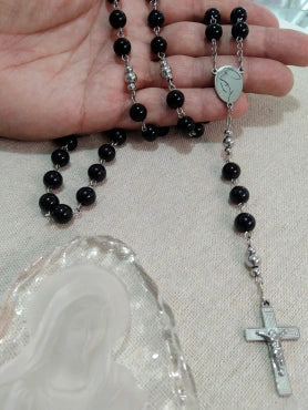 Men's Rosary: ​​Unique Pieces in Steel with Natural Stones